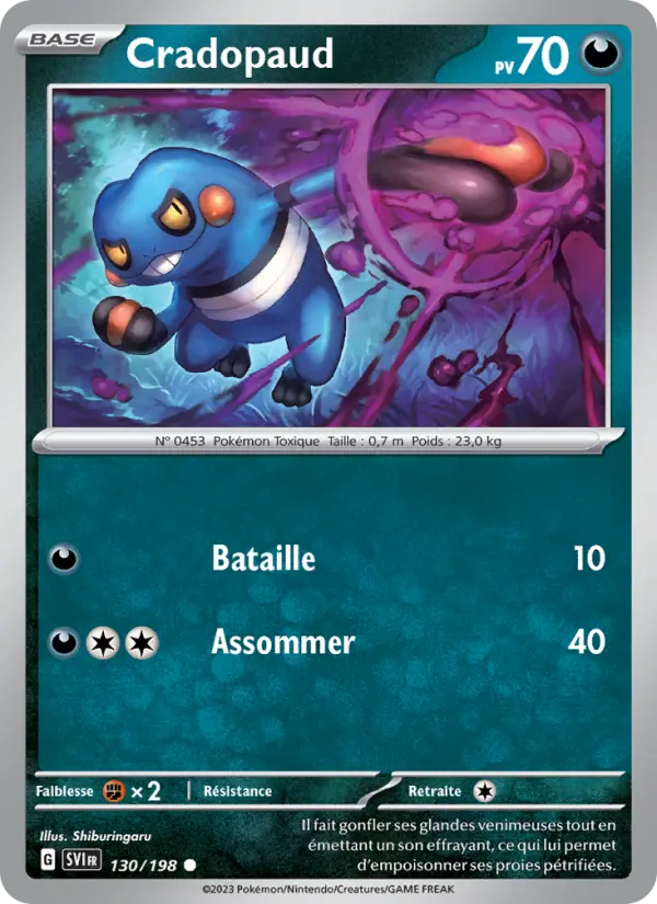 Cradopaud — carte 130 de l’extension Écarlate et Violet