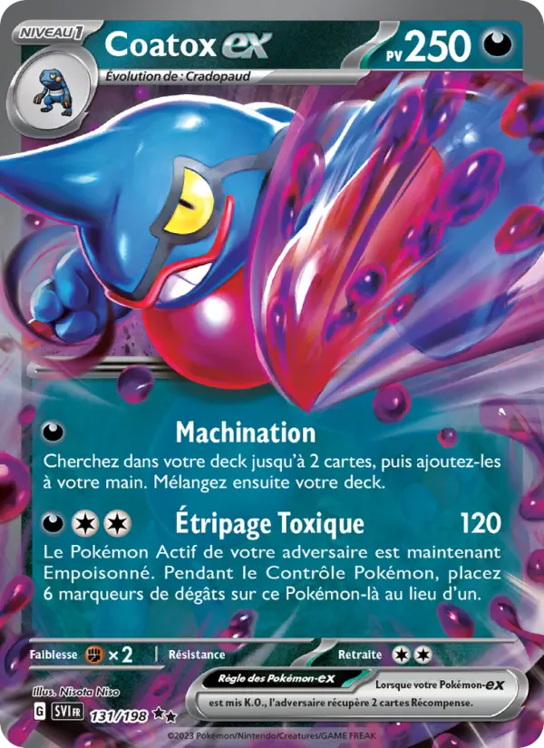 Coatox-ex — carte 131 de l’extension Écarlate et Violet
