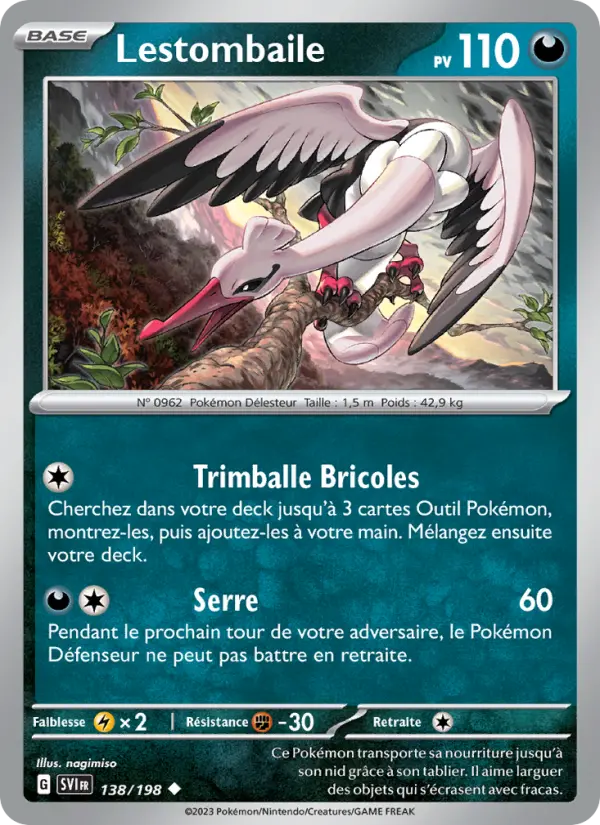 Lestombaile — carte 138 de l’extension Écarlate et Violet