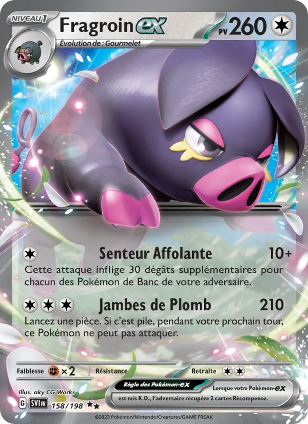 Fragroin-ex — carte 158 de l’extension Écarlate et Violet