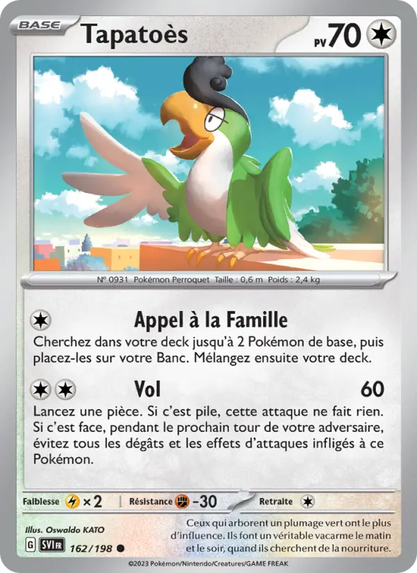 Tapatoès — carte 162 de l’extension Écarlate et Violet