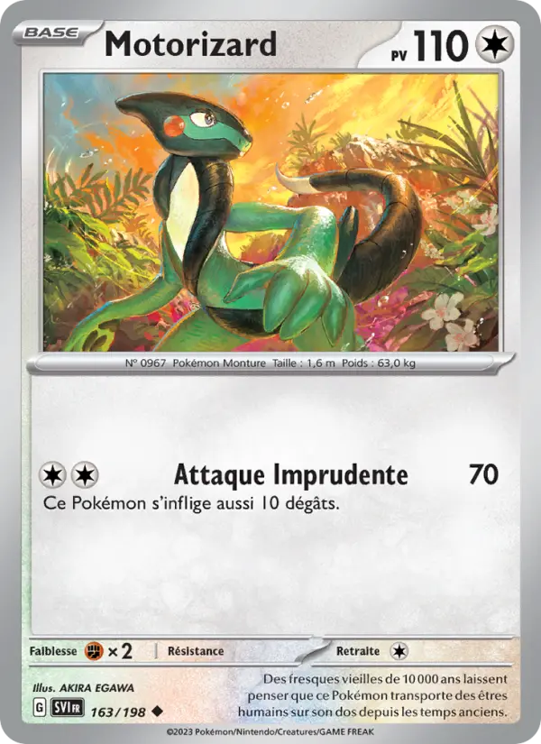 Motorizard — carte 163 de l’extension Écarlate et Violet