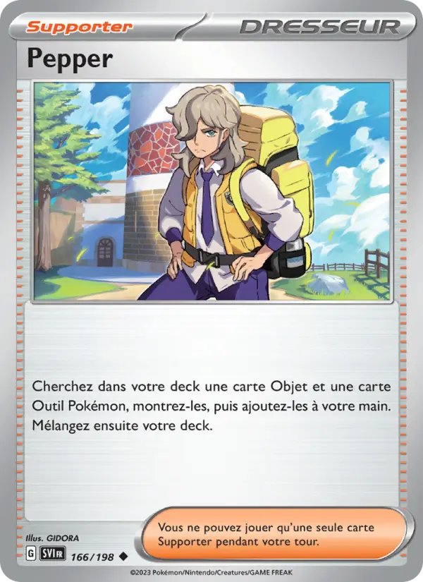 Pepper — carte 166 de l’extension Écarlate et Violet