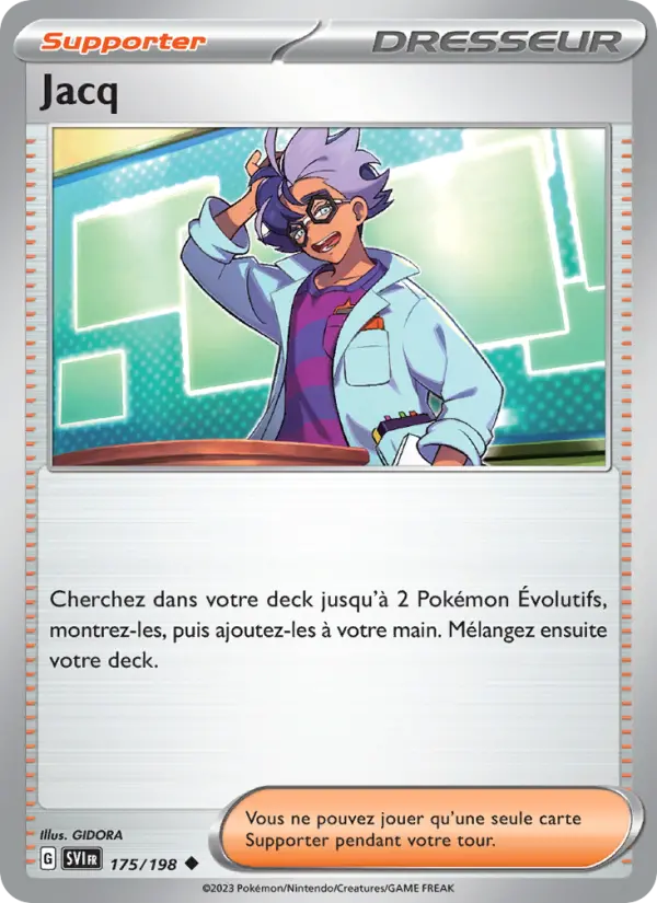 Jacq — carte 175 de l’extension Écarlate et Violet