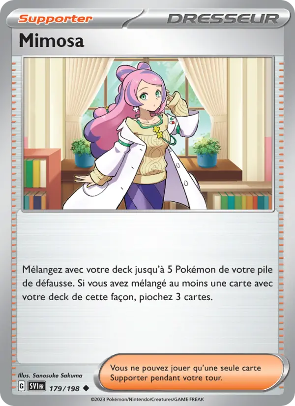 Mimosa — carte 179 de l’extension Écarlate et Violet