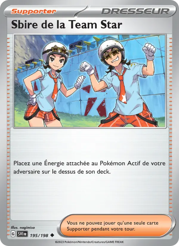 Sbire de la Team Star — carte 195 de l’extension Écarlate et Violet