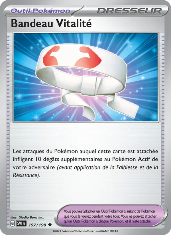 Bandeau Vitalité — carte 197 de l’extension Écarlate et Violet