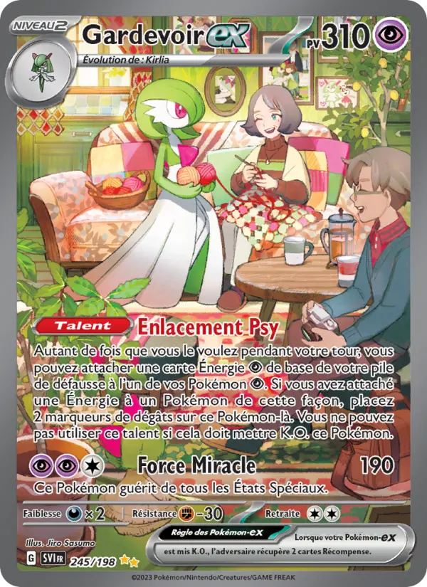 Gardevoir-ex — carte 245 de l’extension Écarlate et Violet