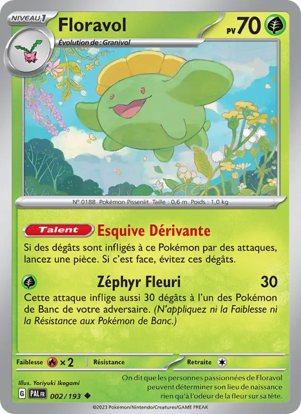 Floravol — carte 002 de l’extension Évolutions à Paldea