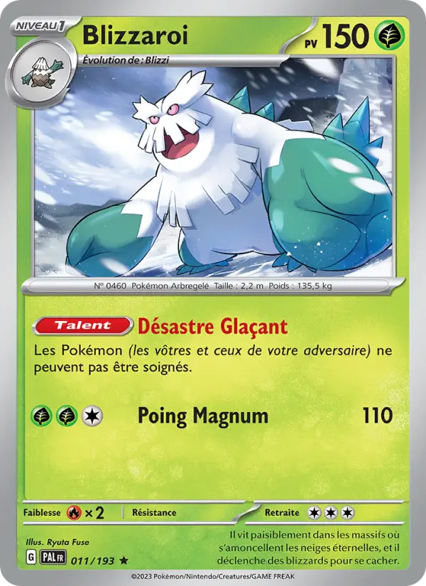 Blizzaroi — carte 011 de l’extension Évolutions à Paldea