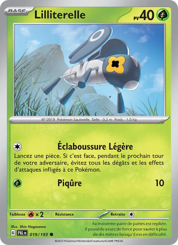 Lilliterelle — carte 019 de l’extension Évolutions à Paldea