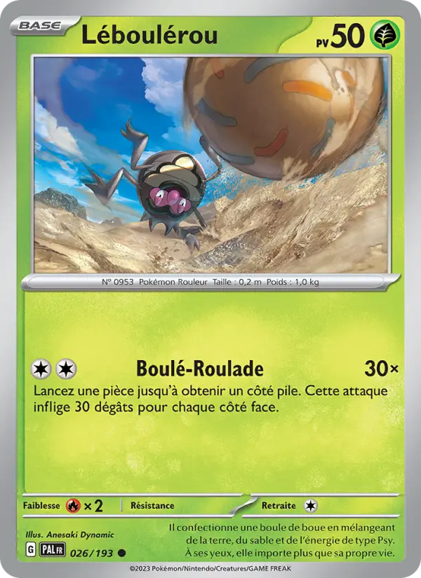 Léboulérou — carte 026 de l’extension Évolutions à Paldea