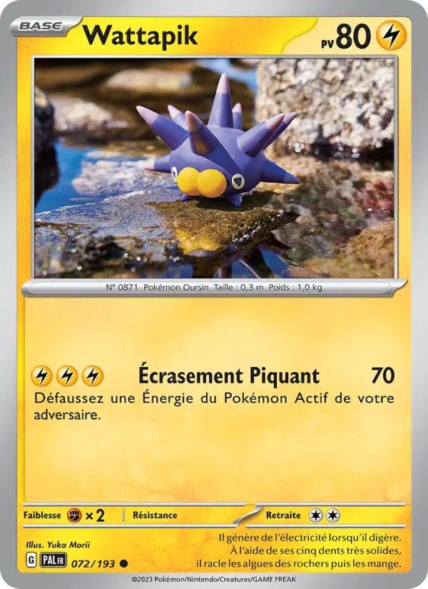 Wattapik — carte 072 de l’extension Évolutions à Paldea