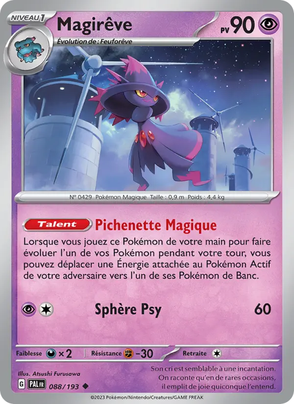 Magirêve — carte 088 de l’extension Évolutions à Paldea