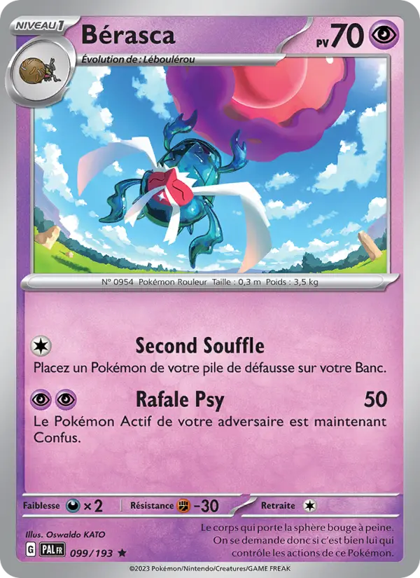 Bérasca — carte 099 de l’extension Évolutions à Paldea
