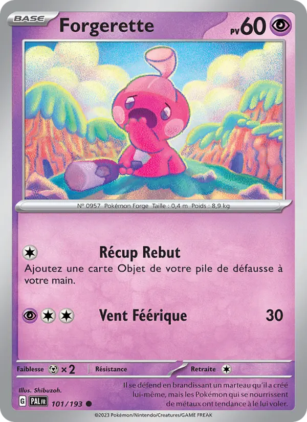Forgerette — carte 101 de l’extension Évolutions à Paldea