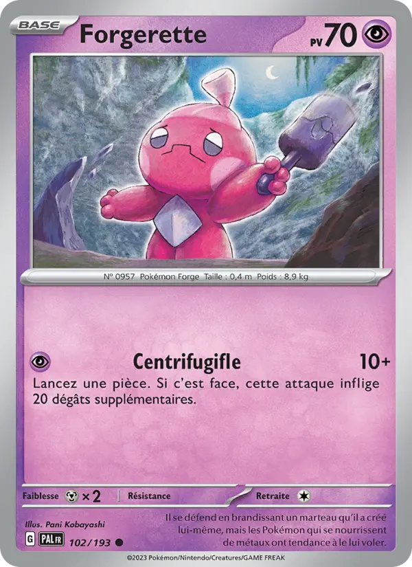 Forgerette — carte 102 de l’extension Évolutions à Paldea