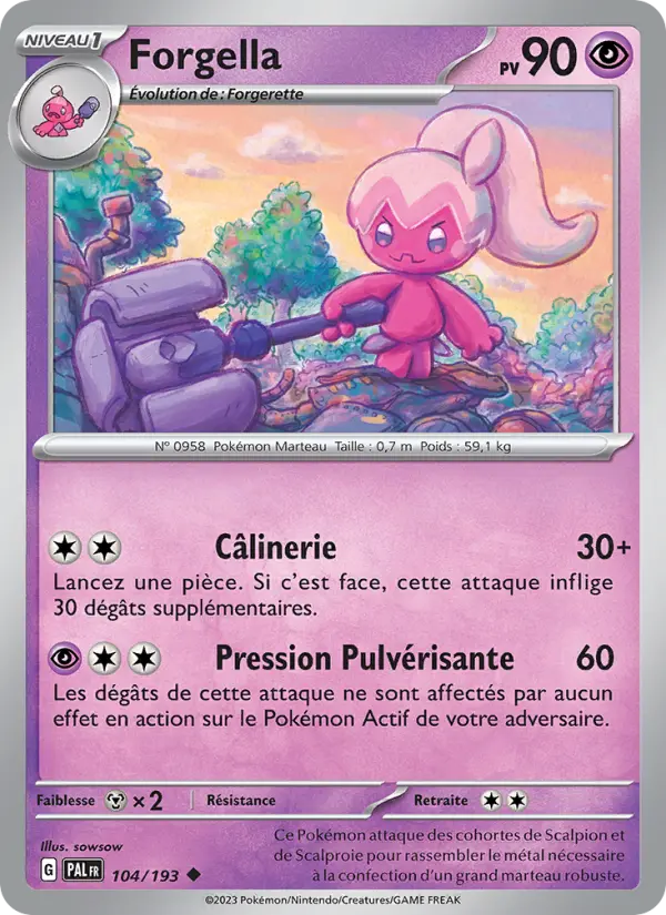 Forgella — carte 104 de l’extension Évolutions à Paldea