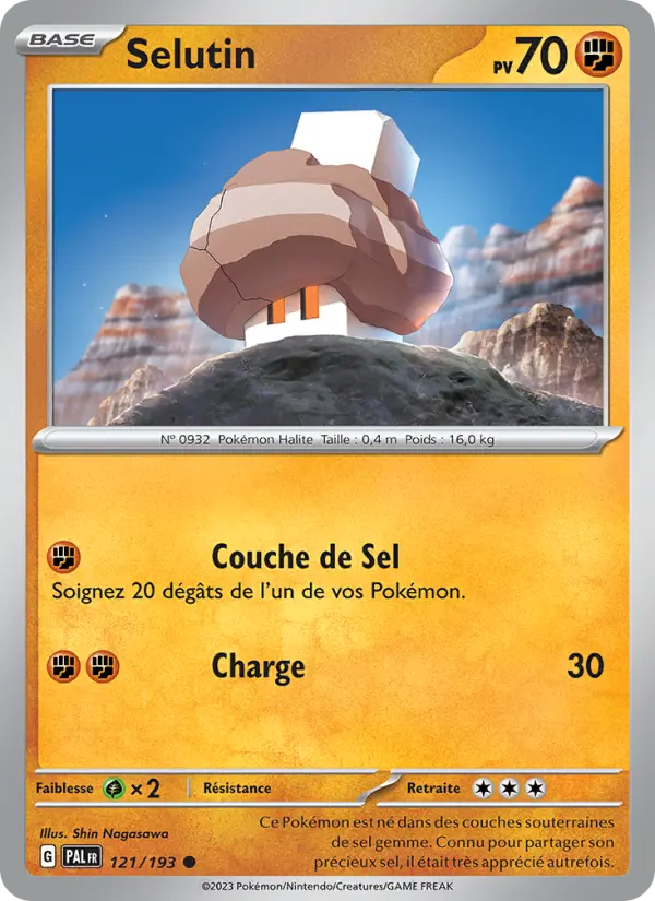 Selutin — carte 121 de l’extension Évolutions à Paldea