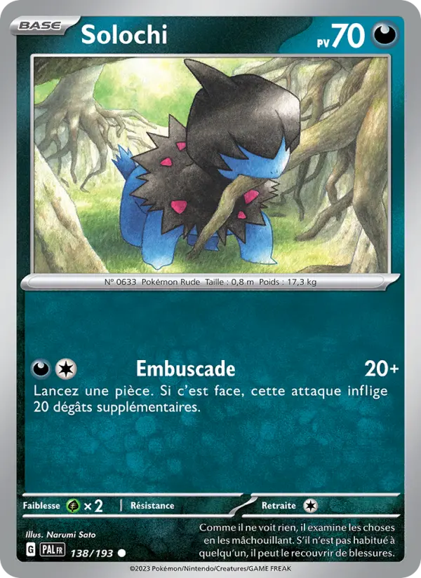 Solochi — carte 138 de l’extension Évolutions à Paldea