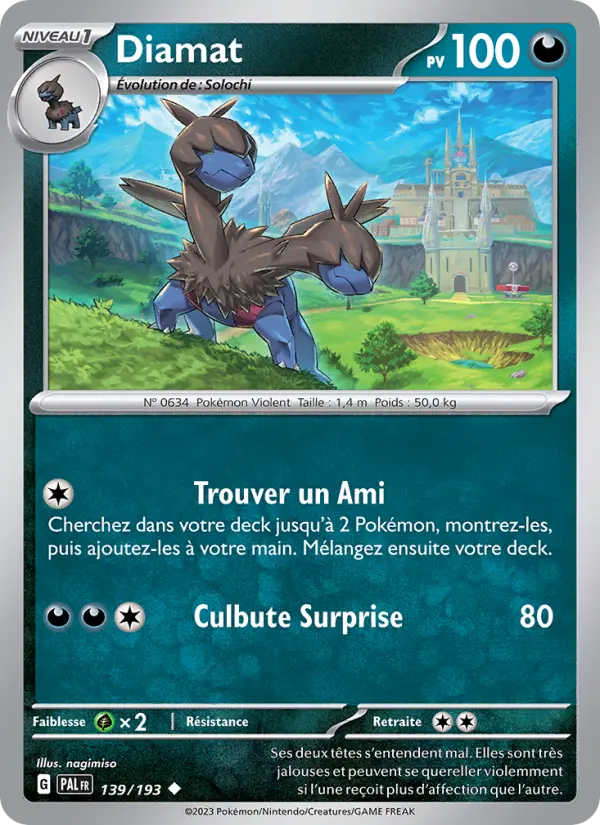 Diamat — carte 139 de l’extension Évolutions à Paldea