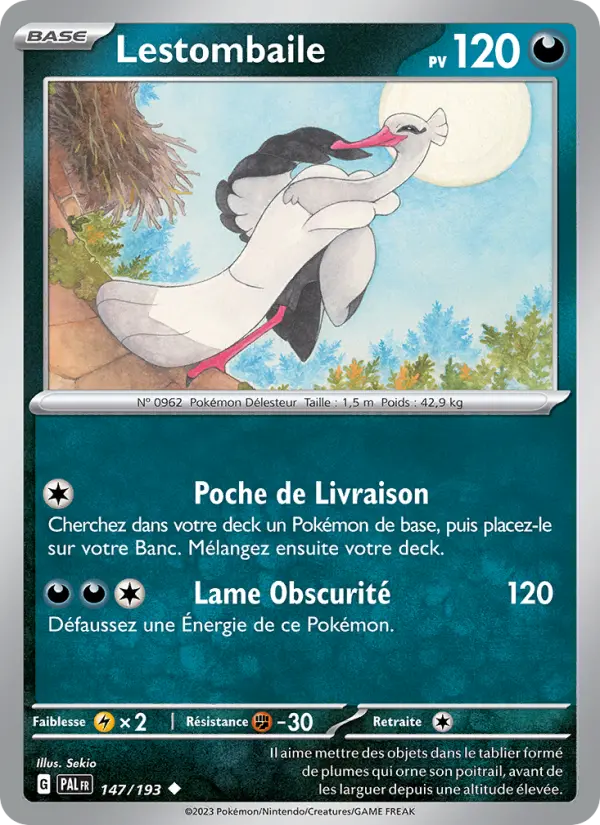 Lestombaile — carte 147 de l’extension Évolutions à Paldea