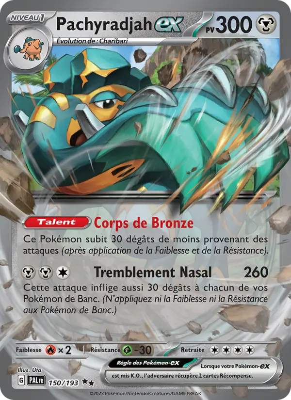 Pachyradjah-ex — carte 150 de l’extension Évolutions à Paldea