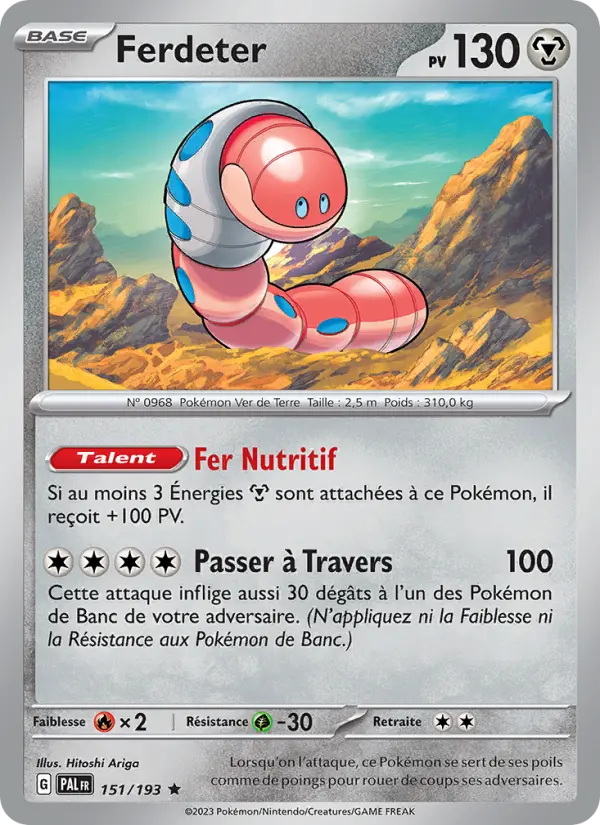 Ferdeter — carte 151 de l’extension Évolutions à Paldea