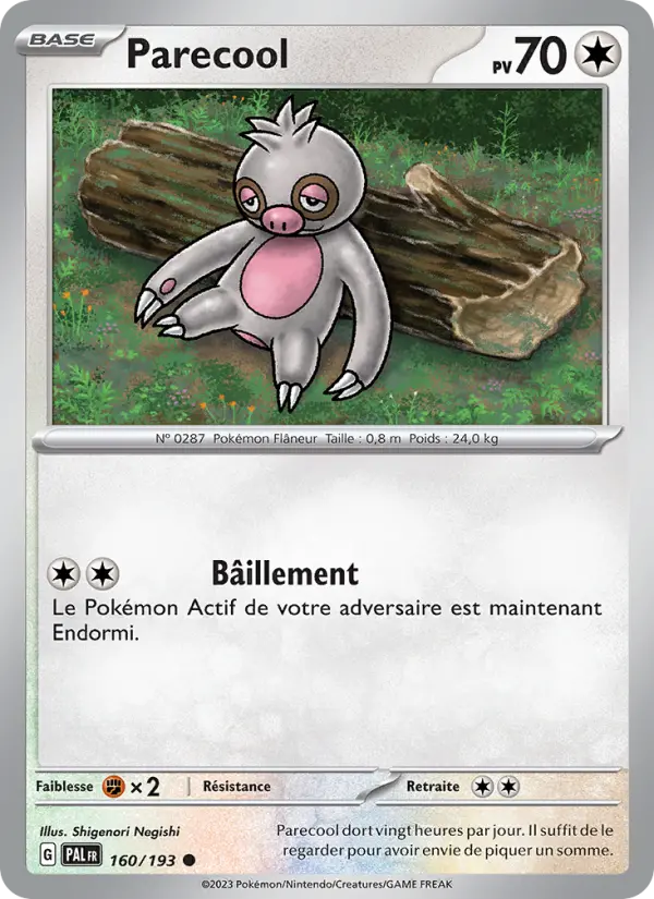 Parecool — carte 160 de l’extension Évolutions à Paldea