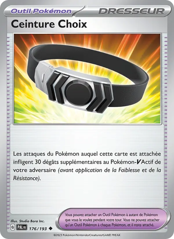 Ceinture Choix — carte 176 de l’extension Évolutions à Paldea