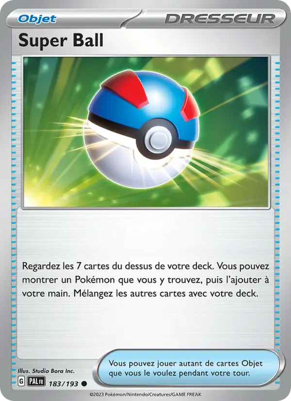 Super Ball — carte 183 de l’extension Évolutions à Paldea