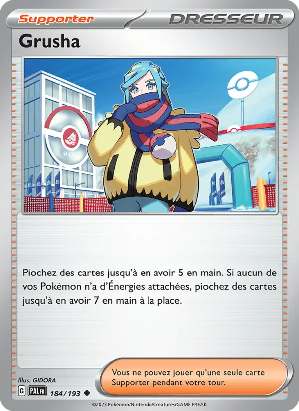 Grusha — carte 184 de l’extension Évolutions à Paldea