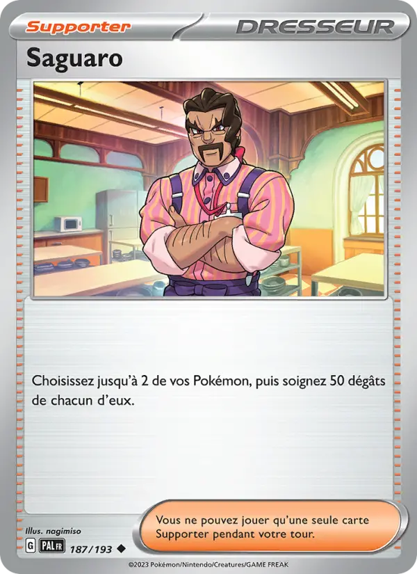 Saguaro — carte 187 de l’extension Évolutions à Paldea