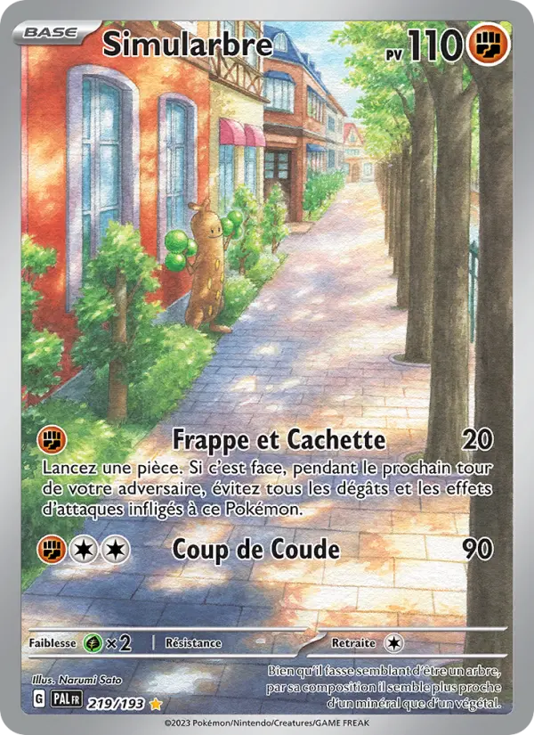 Simularbre — carte 219 de l’extension Évolutions à Paldea