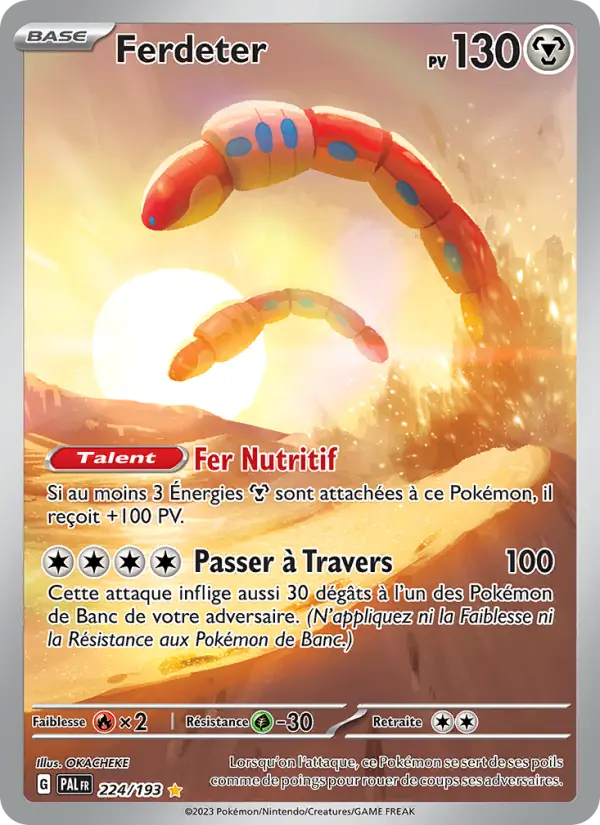 Ferdeter — carte 224 de l’extension Évolutions à Paldea