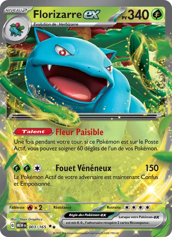 Florizarre-ex — carte 003 de l’extension 151