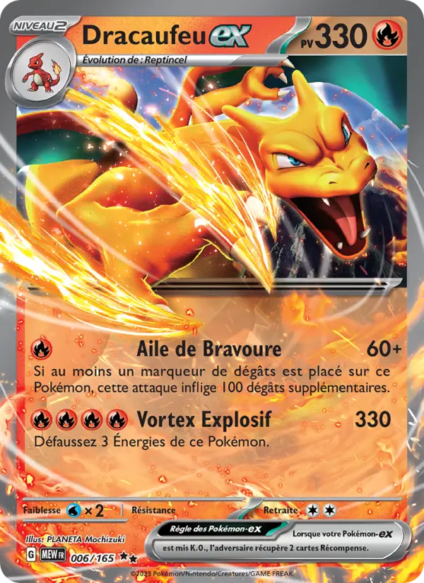 Dracaufeu-ex — carte 006 de l’extension 151