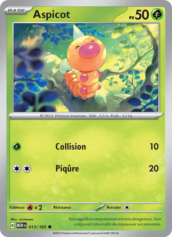 Aspicot — carte 013 de l’extension 151