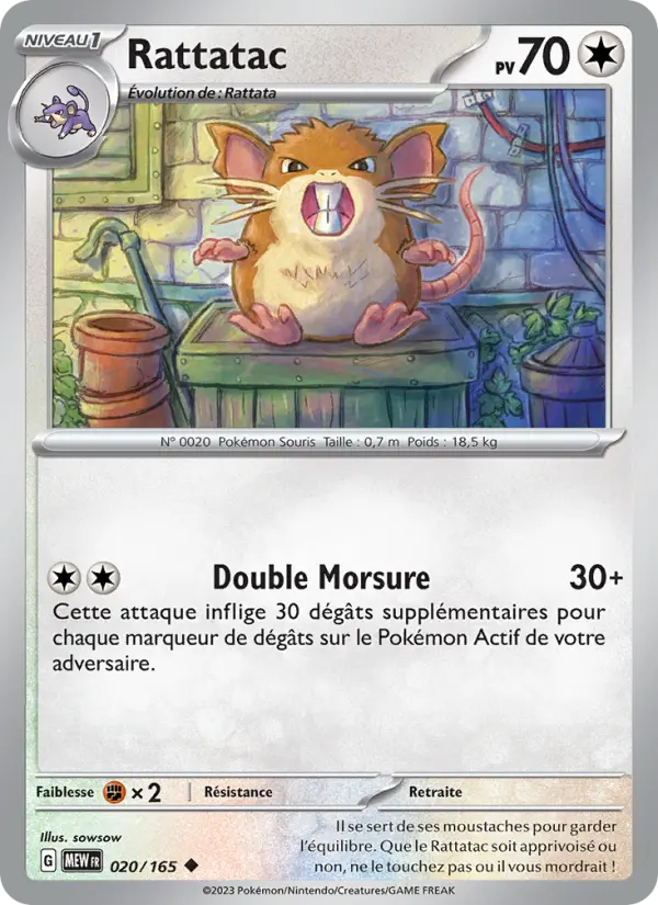 Rattatac — carte 020 de l’extension 151