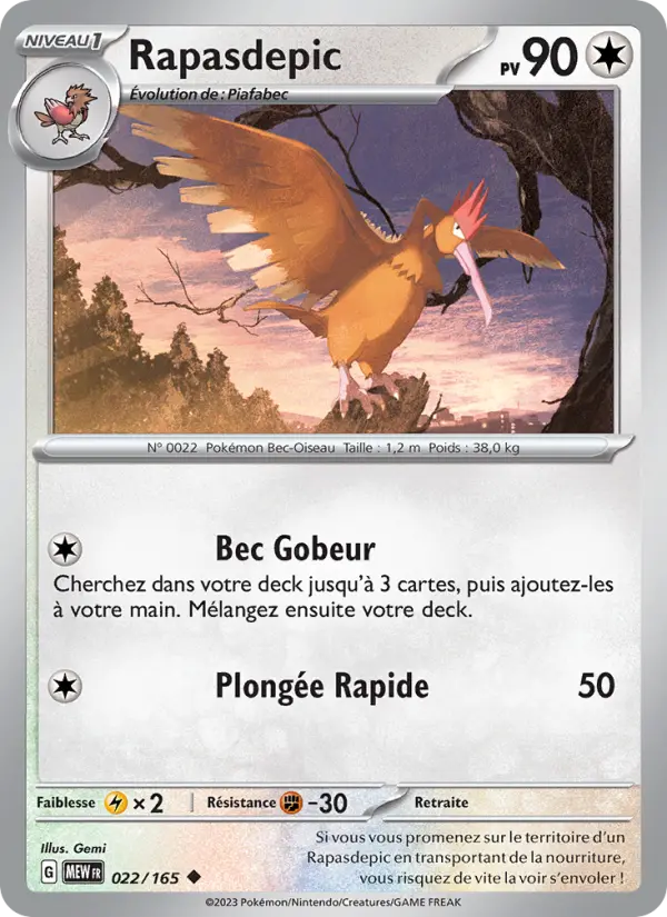 Rapasdepic — carte 022 de l’extension 151