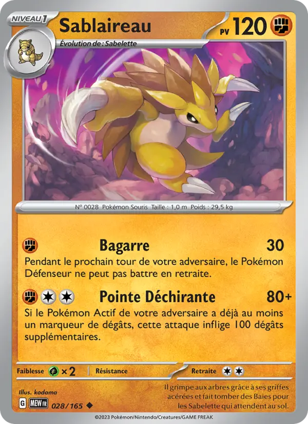 Sablaireau — carte 028 de l’extension 151