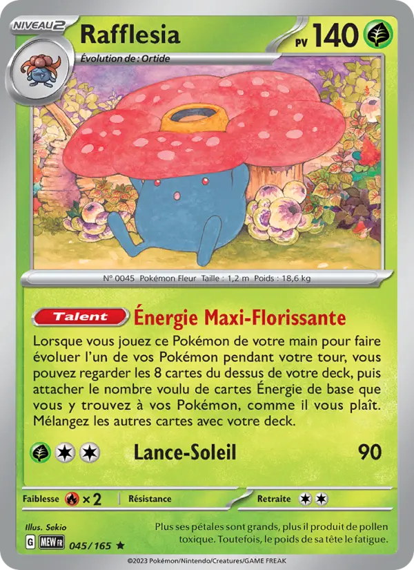 Rafflesia — carte 045 de l’extension 151