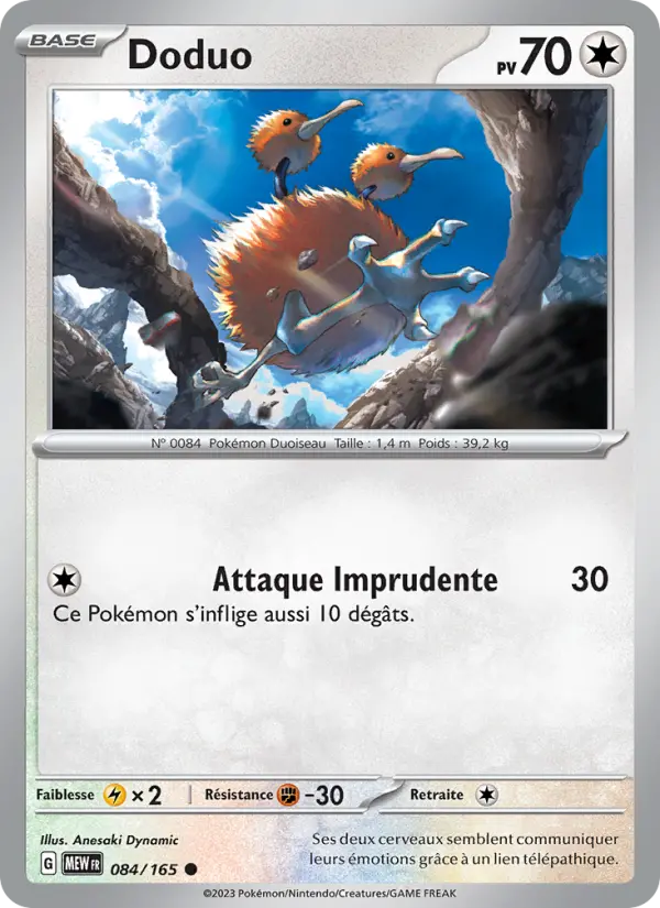 Doduo — carte 084 de l’extension 151