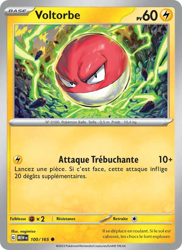 Voltorbe — carte 100 de l’extension 151