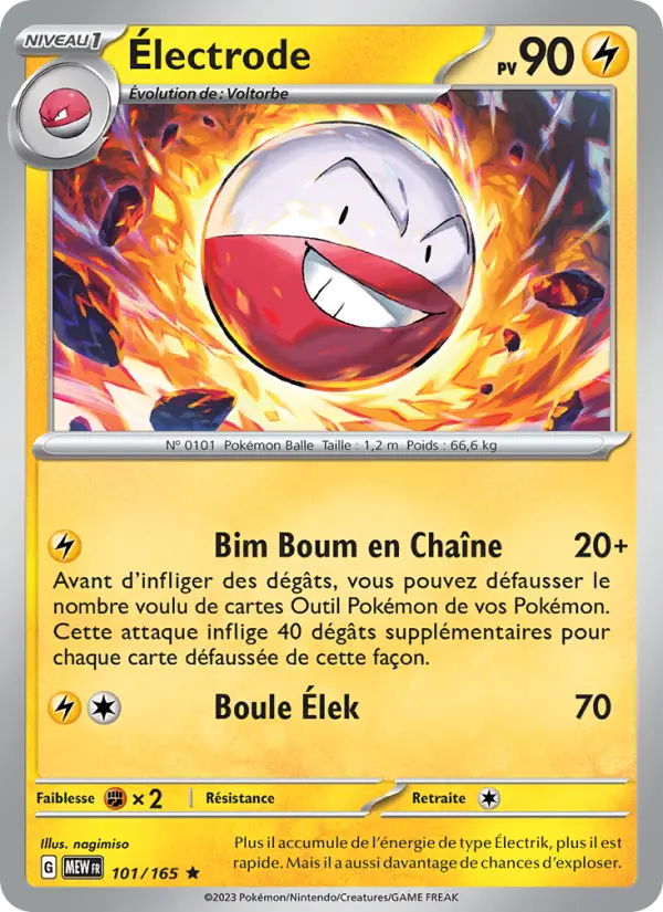 Électrode — carte 101 de l’extension 151