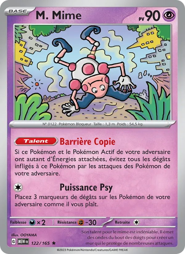 M. Mime — carte 122 de l’extension 151