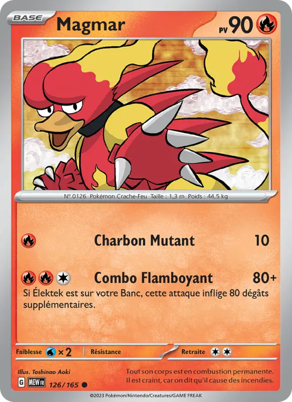 Magmar — carte 126 de l’extension 151