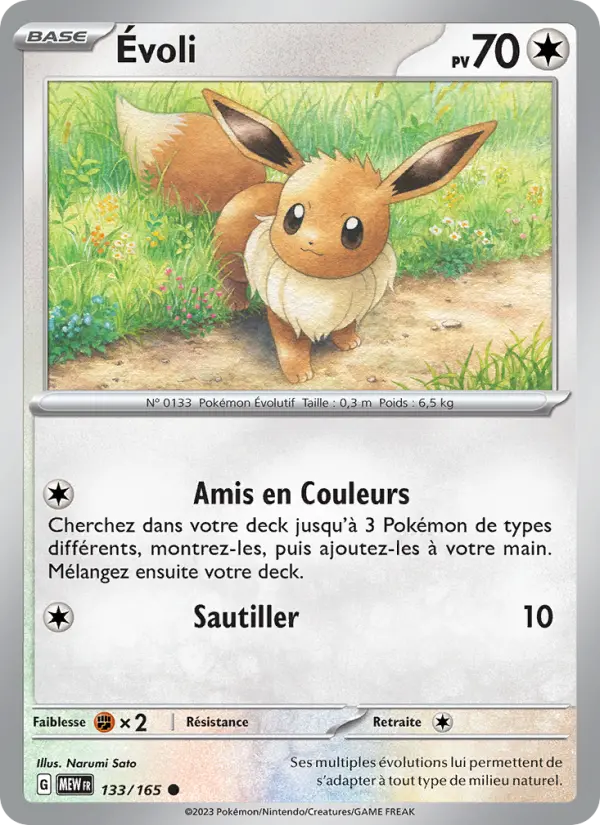 Évoli — carte 133 de l’extension 151
