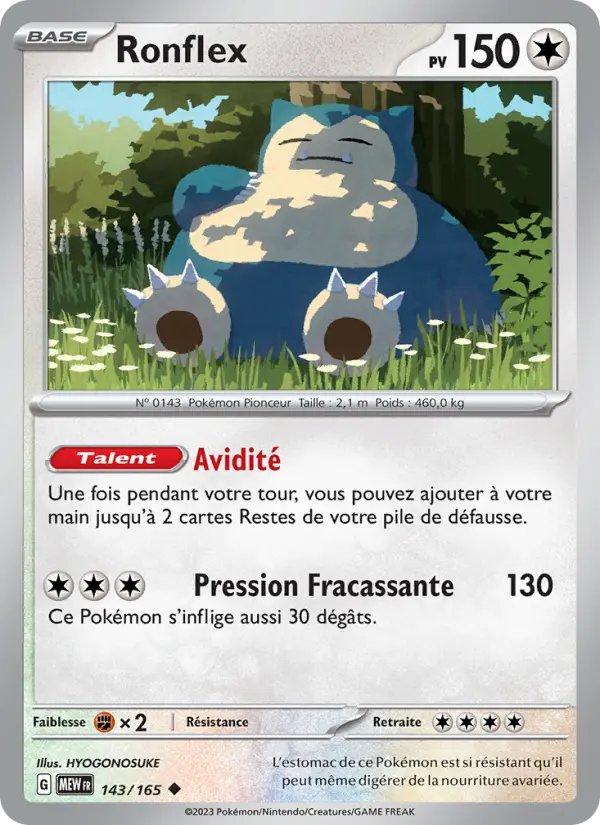 Ronflex — carte 143 de l’extension 151
