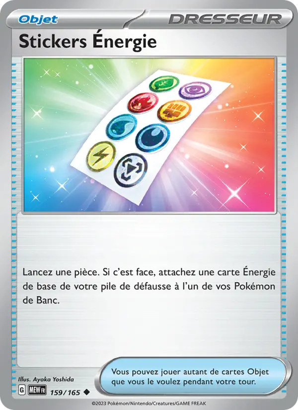 Stickers Énergie — carte 159 de l’extension 151